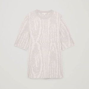 NWT COS Jacquard-Knit Top size Small